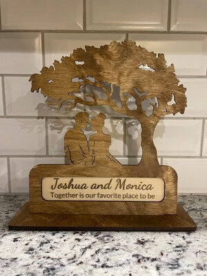 Personalized Romantic Couple Sign - Perfect Valentine’s Day or Anniversary Gift - image2